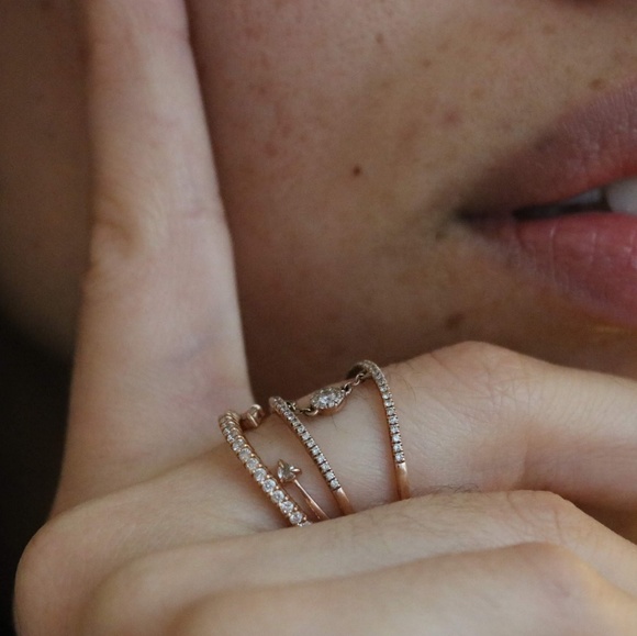 Diamond Eternity Stacking Band in 14K Rose Gold - Picture 4 of 6